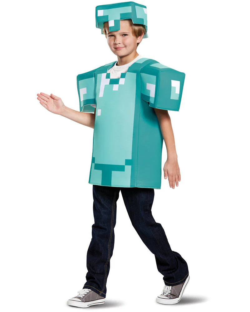 Minecraft Armour Classic Kids Costume - Image 2