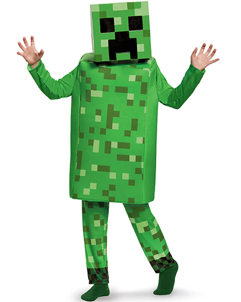 Minecraft Creeper Deluxe Boys Costume - Image 2