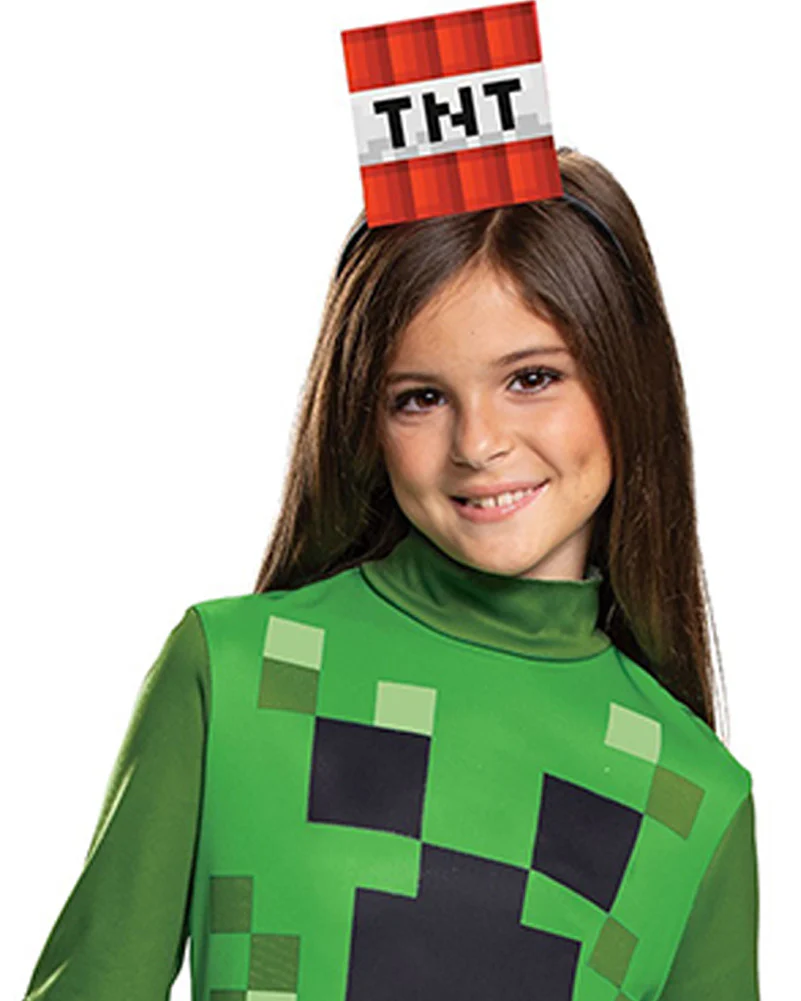 Minecraft Creeper Dress Classic Girls Costume - Image 3