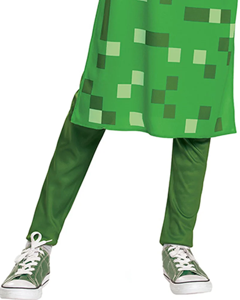 Minecraft Creeper Dress Classic Girls Costume - Image 5