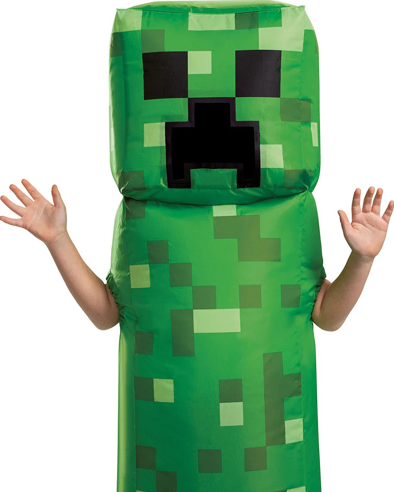 Minecraft Creeper Inflatable Kids Costume - Image 2