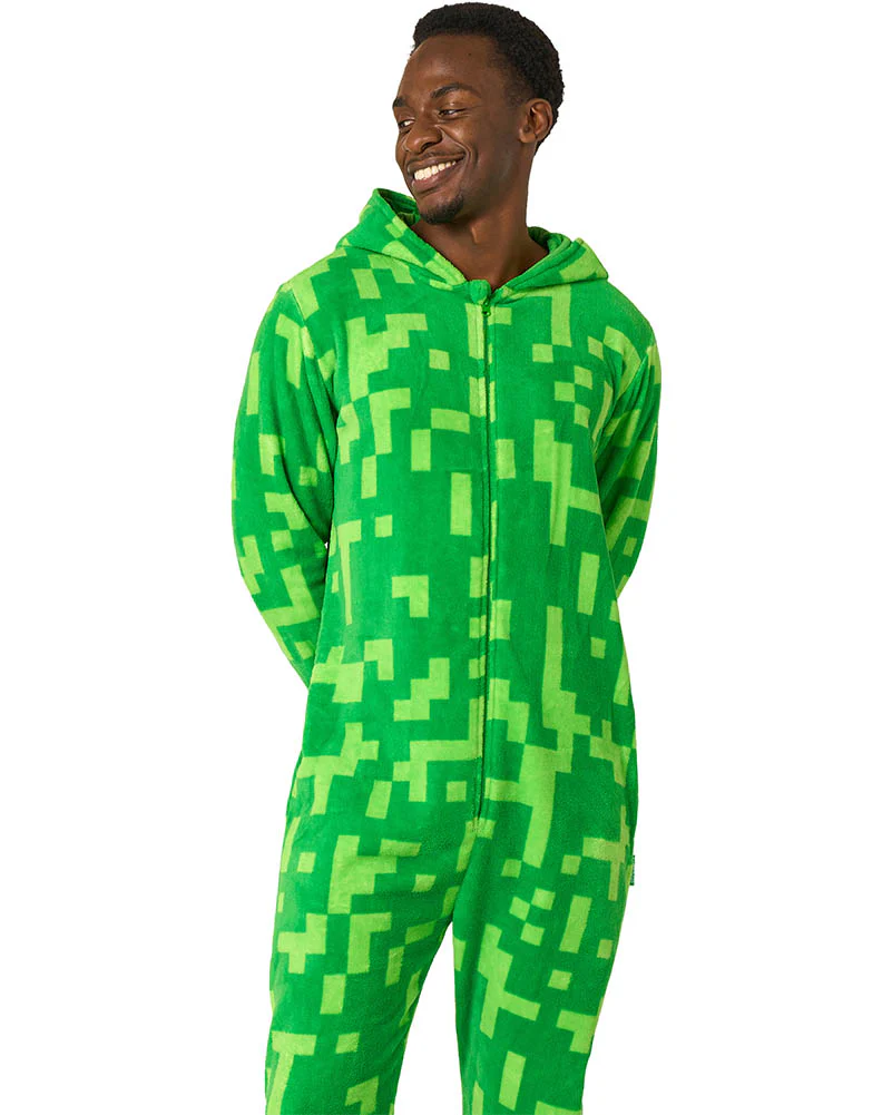 Minecraft Creeper Opposuit Adult Onesie - Image 2