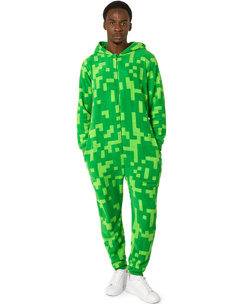 Minecraft Creeper Opposuit Adult Onesie - Image 3
