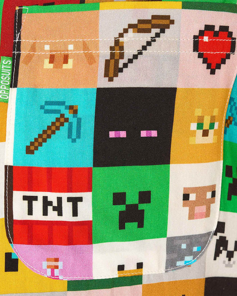 Minecraft Pixel Perfect Mens Opposuit Summer Shirt - Image 6