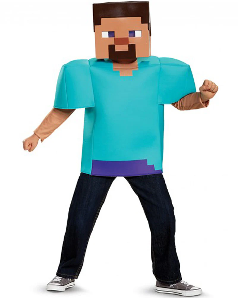 Minecraft Steve Classic Boys Costume - Image 2