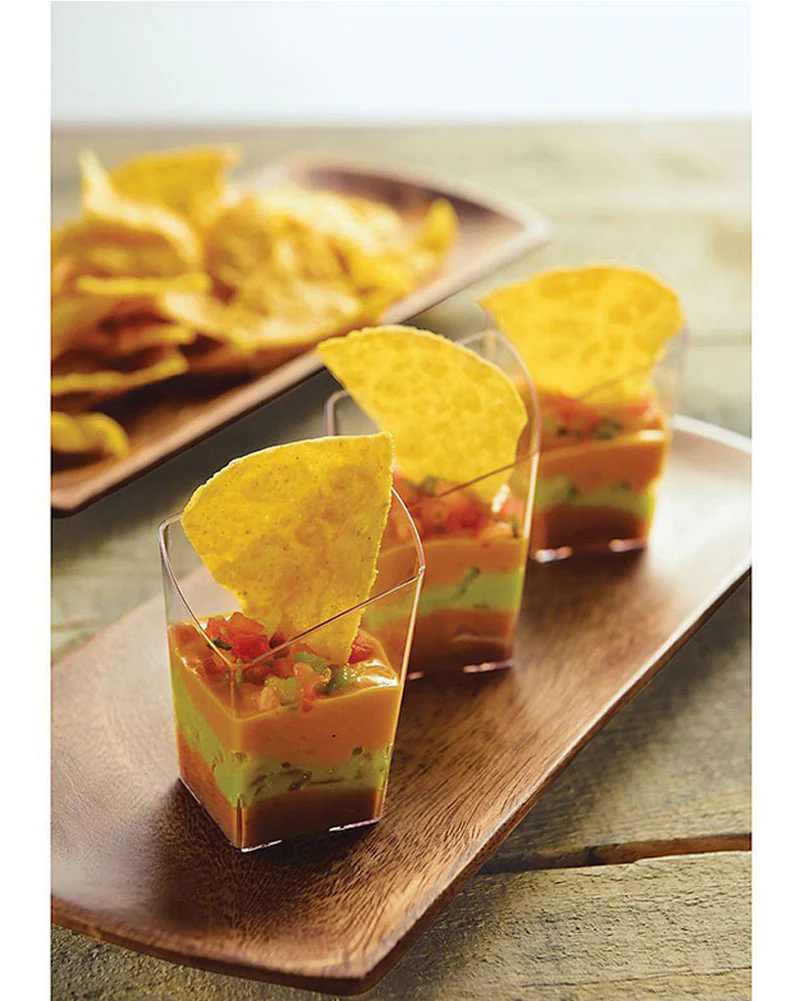 Mini 65ml Clear Plastic Slanted Tumblers Pack of 10 - Image 3