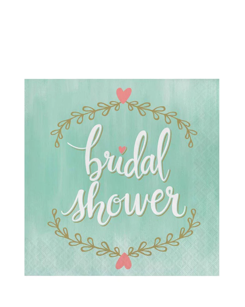 Mint to Be Bridal Shower Lunch Napkins Pack of 16