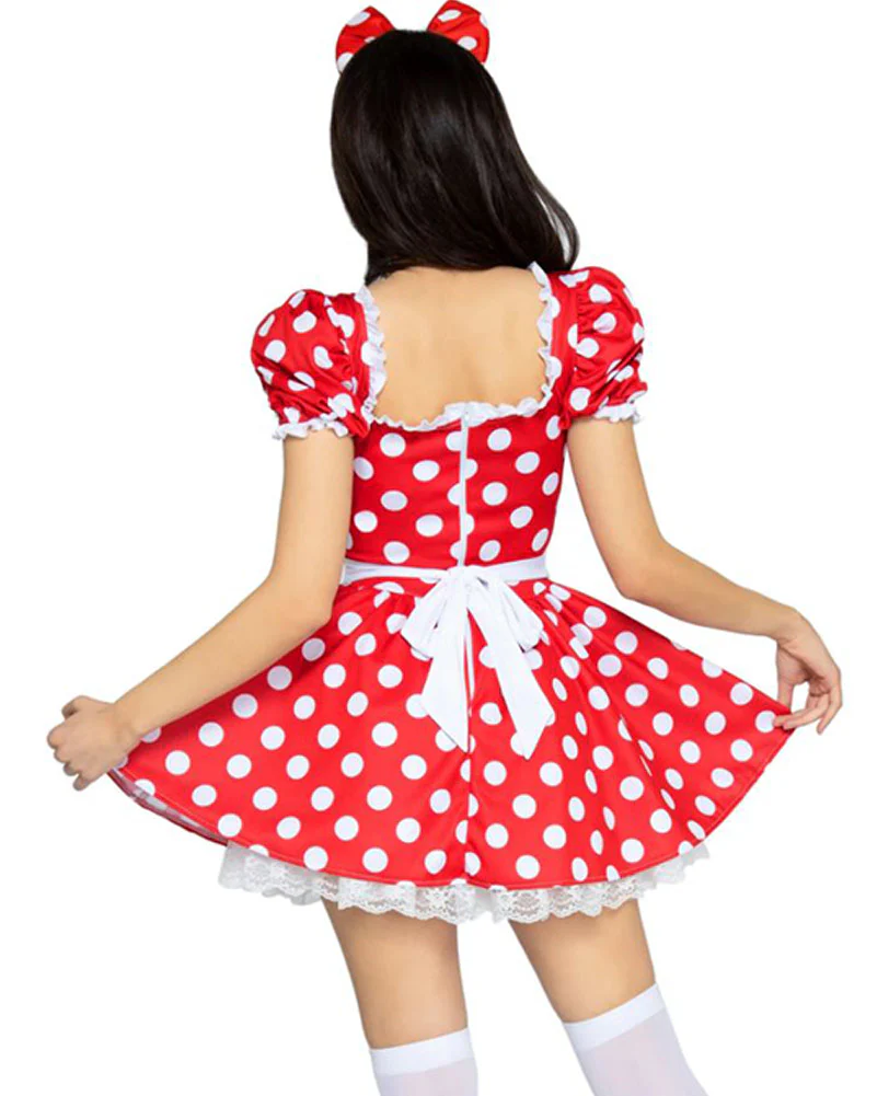 Miss Mouse Polka Dot Womens Costume - Image 2