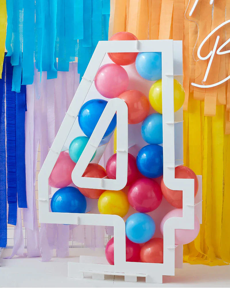 Mix It Up Number 4 Balloon Kit - Image 2