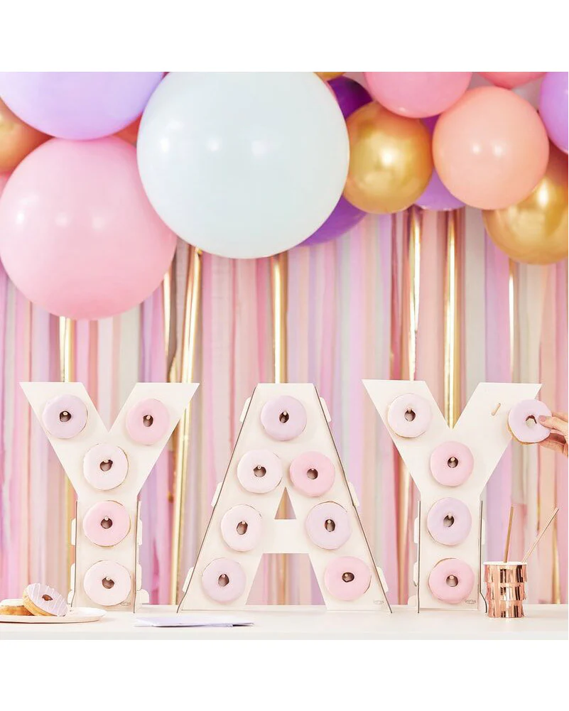 Mix It Up Pink Ombre Yay Donut Wall - Image 2