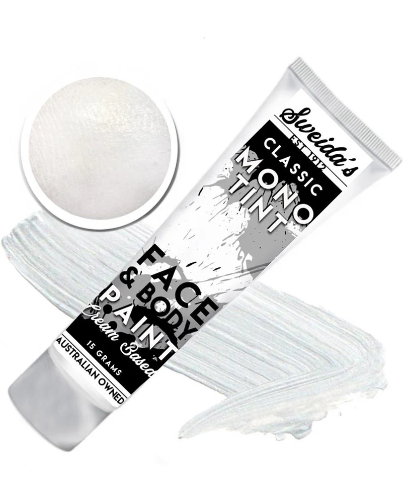 Monotint White Liquid Face and Body Paint 15ml