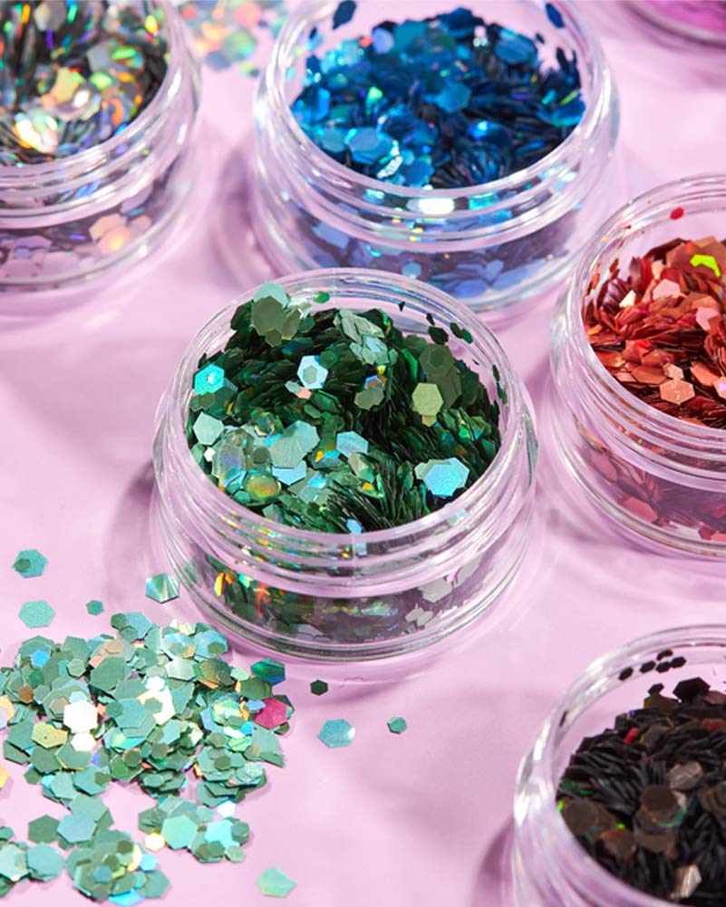 Moon Glitter Silver Holographic Chunky Body Glitter 3g - Image 4