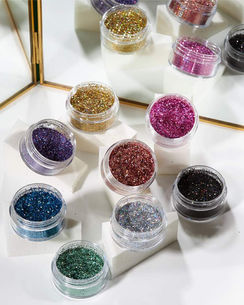 Moon Glitter Pink Holographic Body Glitter Shaker 5g - Image 3