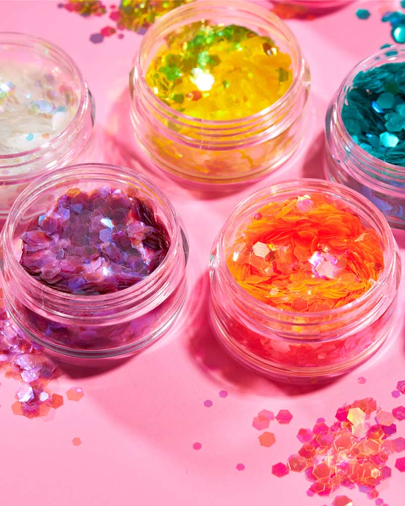 Moon Glitter White Iridescent Chunky Body Glitter 3g - Image 4