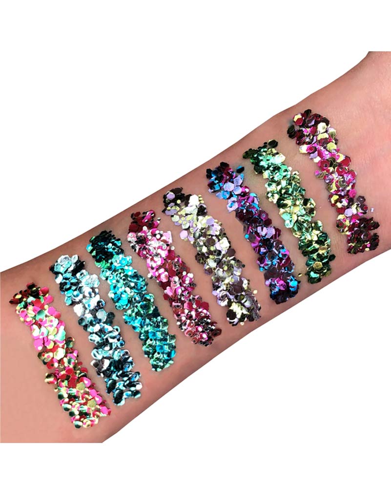 Moon Glitter Green Shamrock Mystic Chunky Bio Body Glitter 3g - Image 2