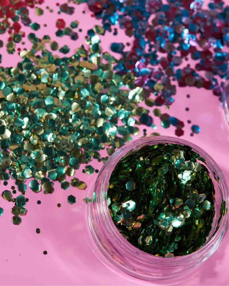 Moon Glitter Green Shamrock Mystic Chunky Bio Body Glitter 3g - Image 3