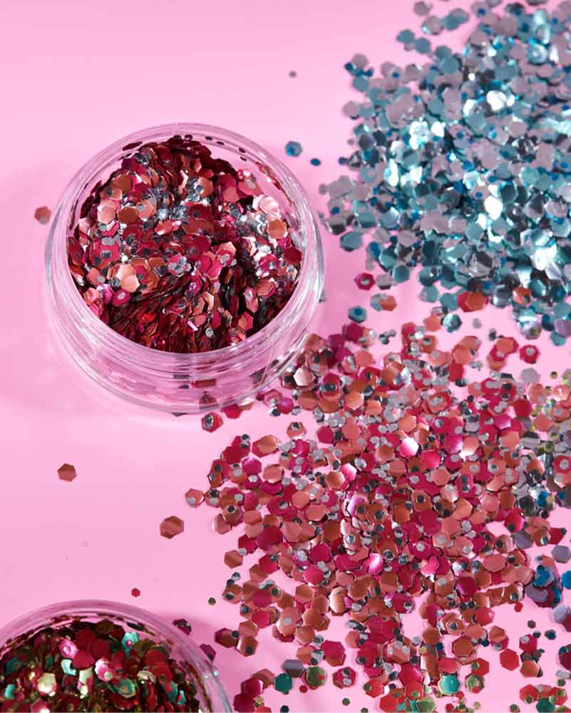 Moon Glitter Pink Blossom Mystic Chunky Bio Body Glitter 3g - Image 3
