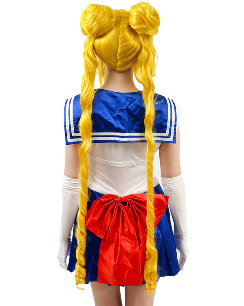 Moon Guardian Sailor Long Yellow Gold Premium Cosplay Wig - Image 6