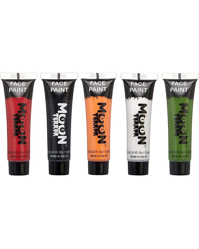 Moon Terror Halloween Face and Body Paint Boxset Pack of 6 - Image 2