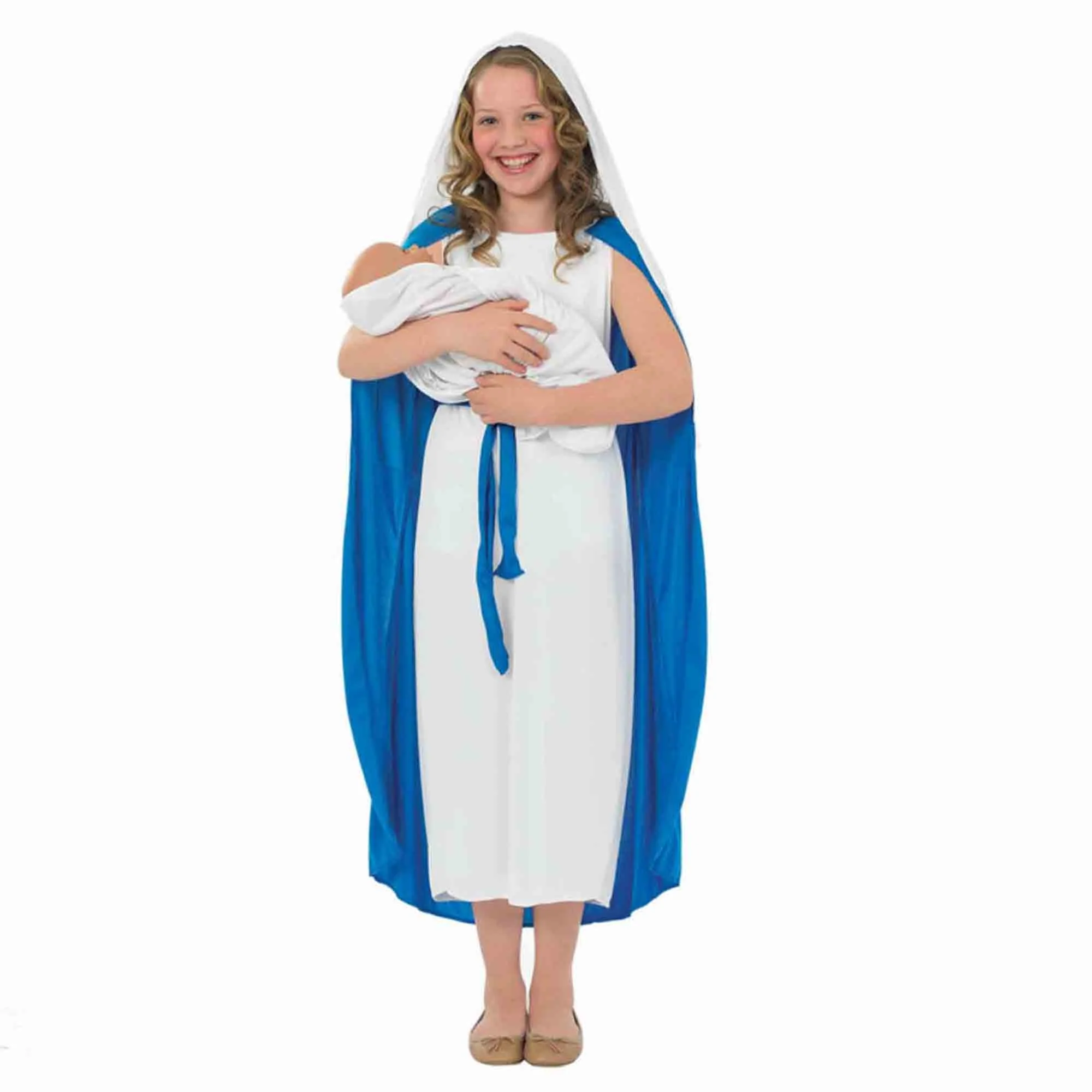 Morph Costume Mary Kids Christmas Costume 10-12 Years