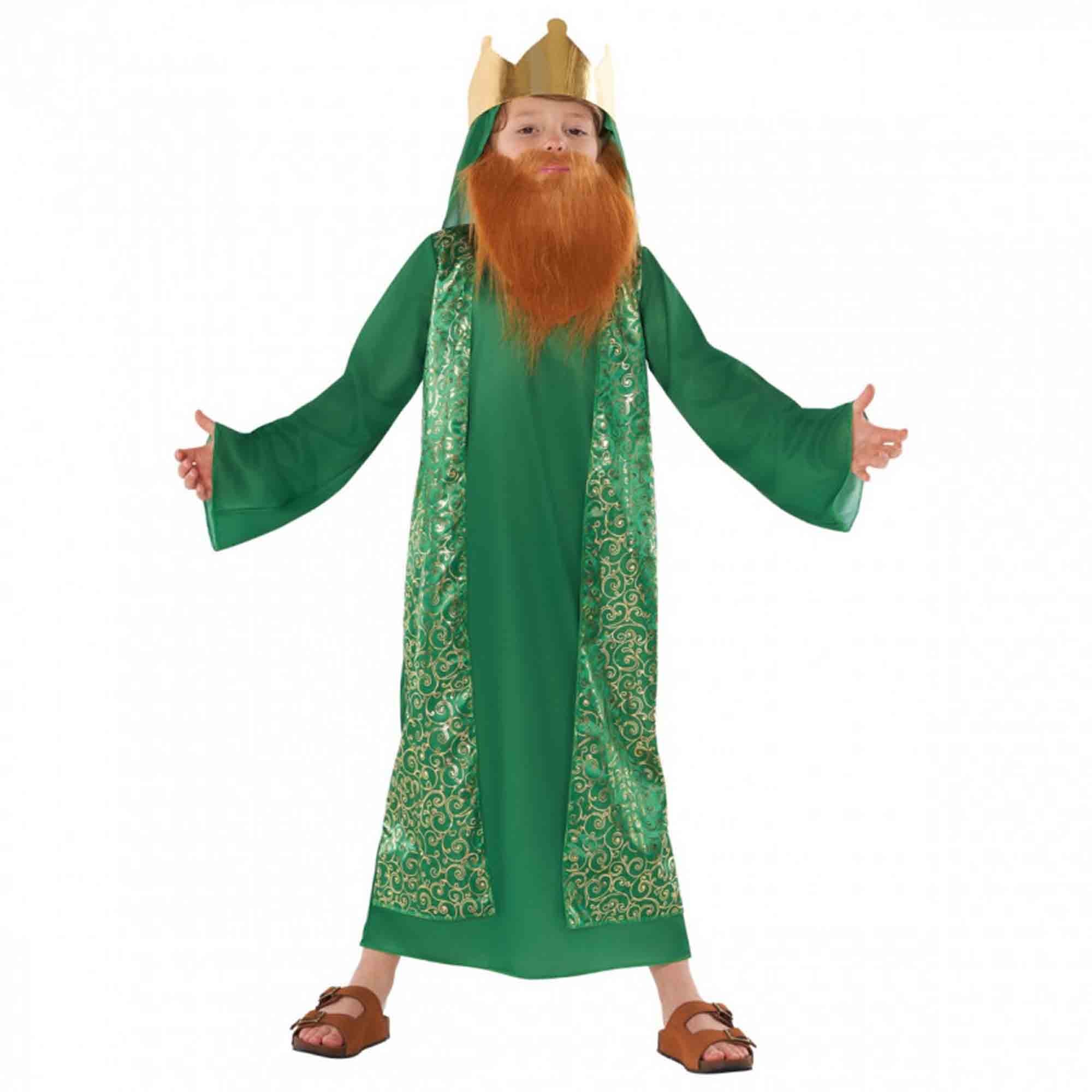 Morph Costume Nativity King Green Kids Christmas Costume 4-6 Years