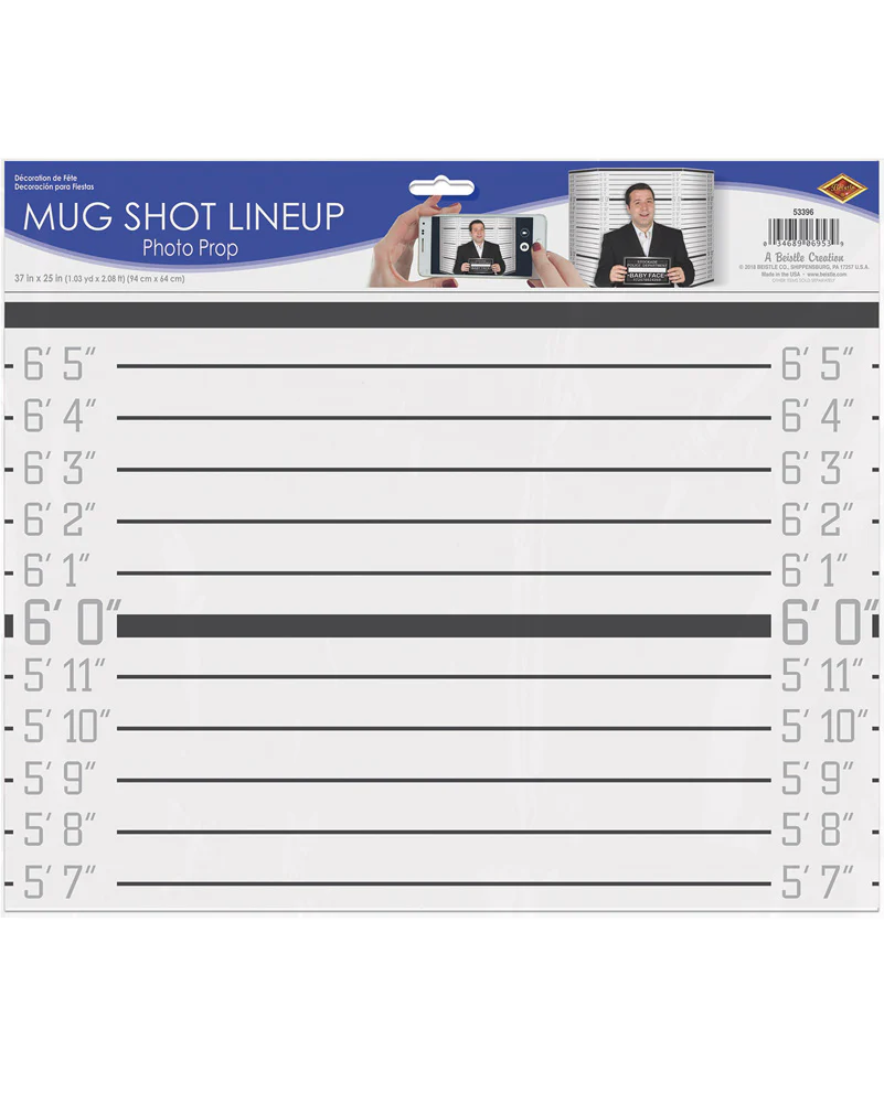 Mug Shot Lineup Photo Prop 94cm - Image 3