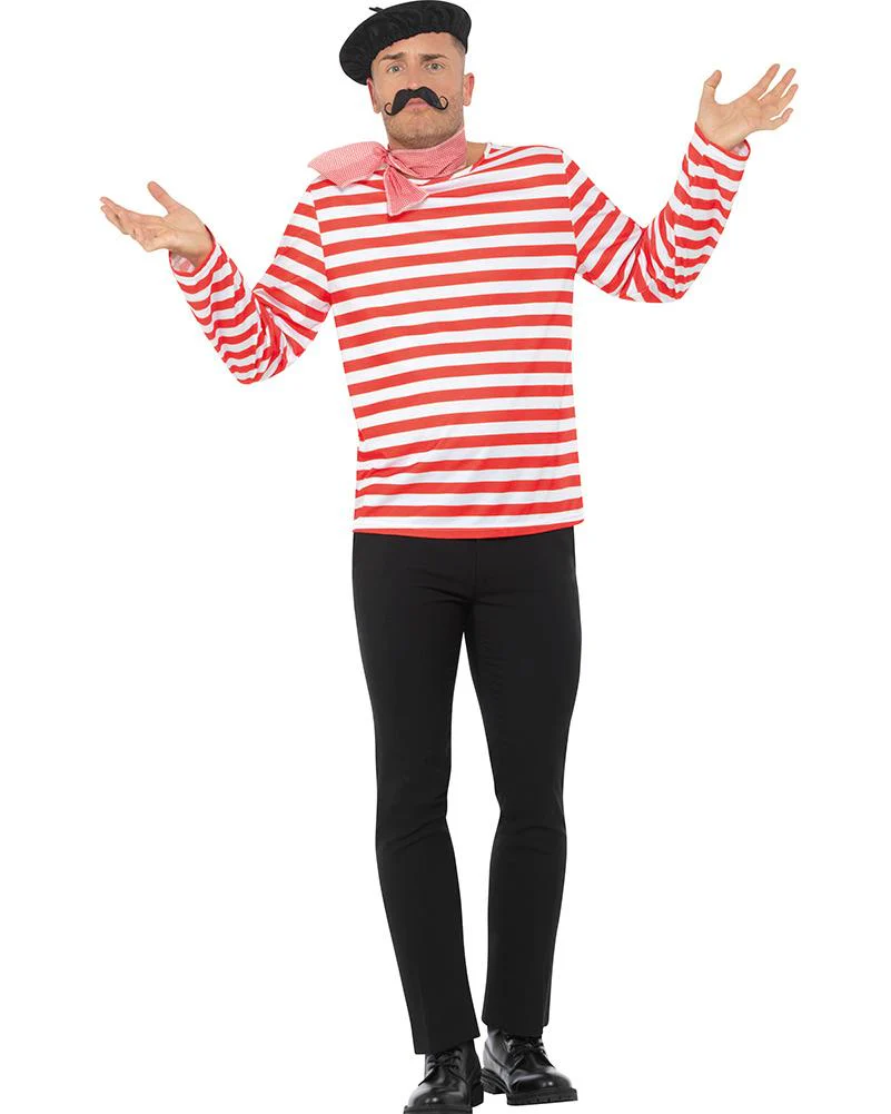 Multi Character Red and White Striped Book Week Shirt - Image 5