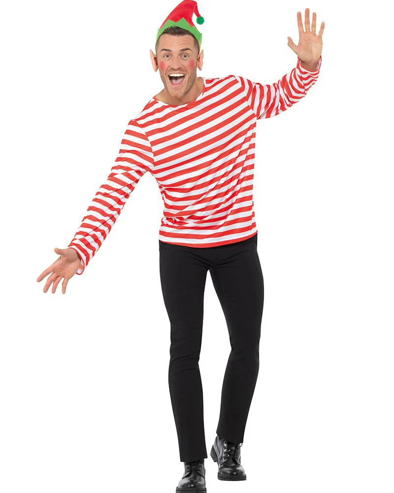 Multi Character Red and White Striped Book Week Shirt - Image 6