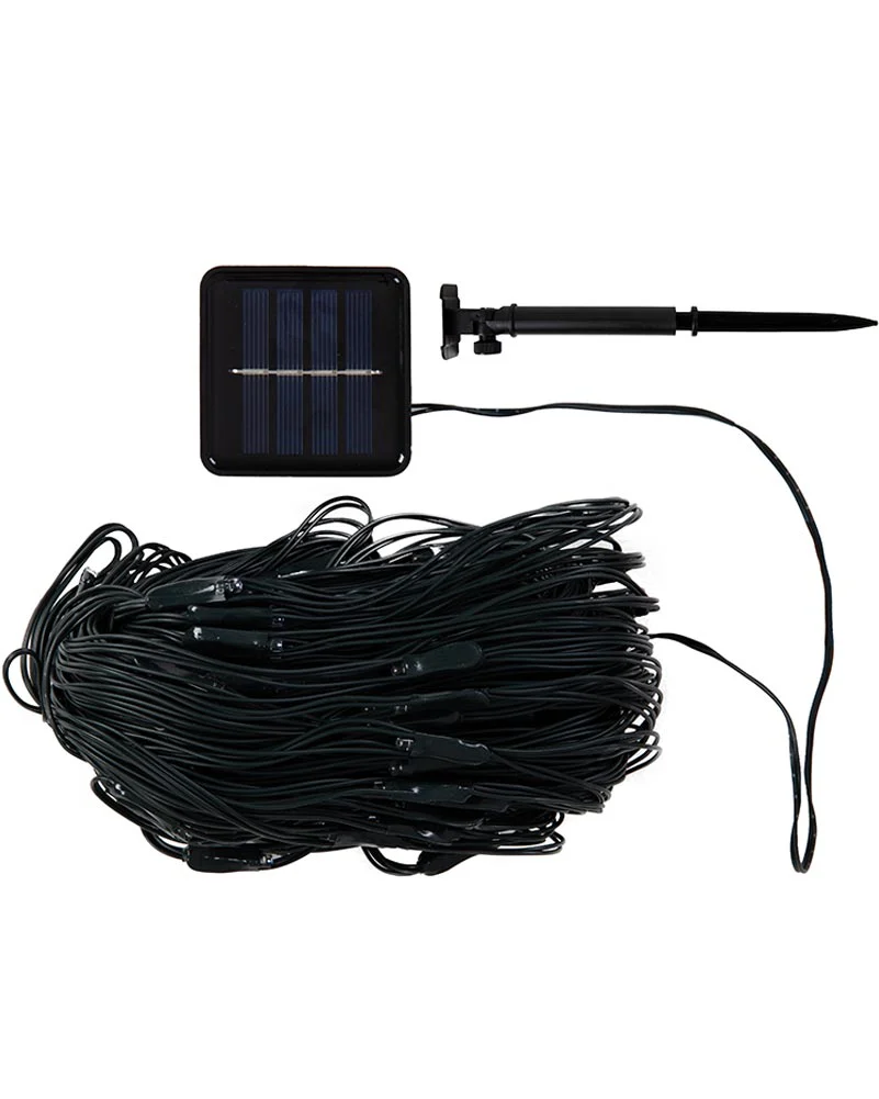Multi-coloured Net Light 250 Piece Solar Christmas Lights 4m - Image 3