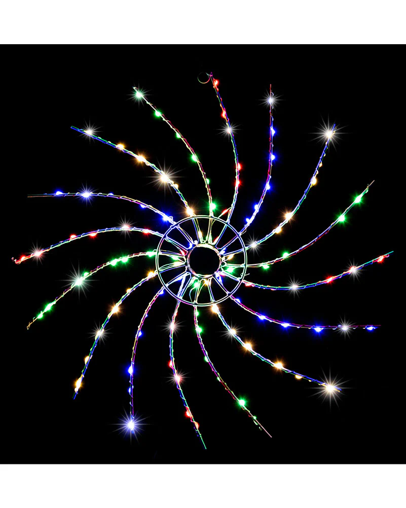 Multi-Coloured Starry Spinner LED Christmas Light 50cm - Image 2