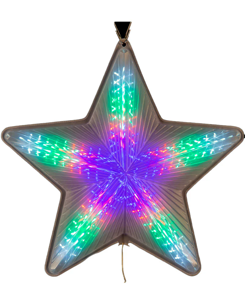 Multicolour Christmas LED Digital Flashing Star Light 50cm - Image 2