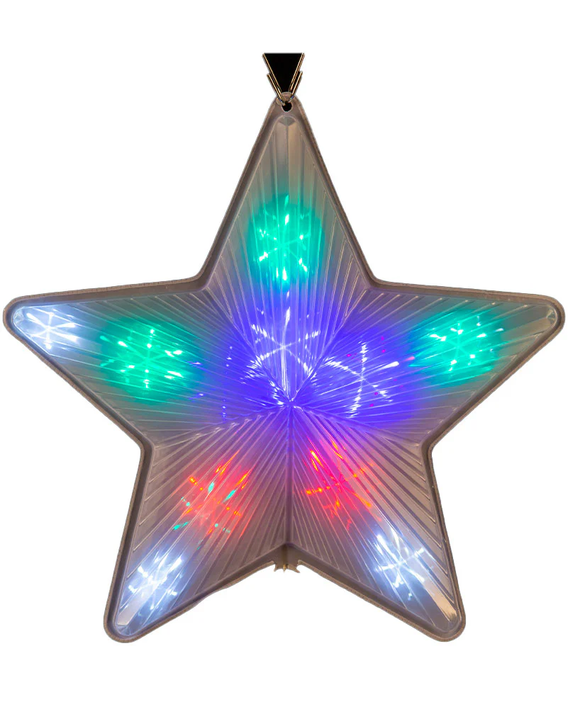 Multicolour Christmas LED Digital Flashing Star Light 50cm - Image 3