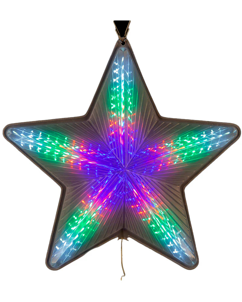 Multicolour Christmas LED Digital Flashing Star Light 50cm - Image 6