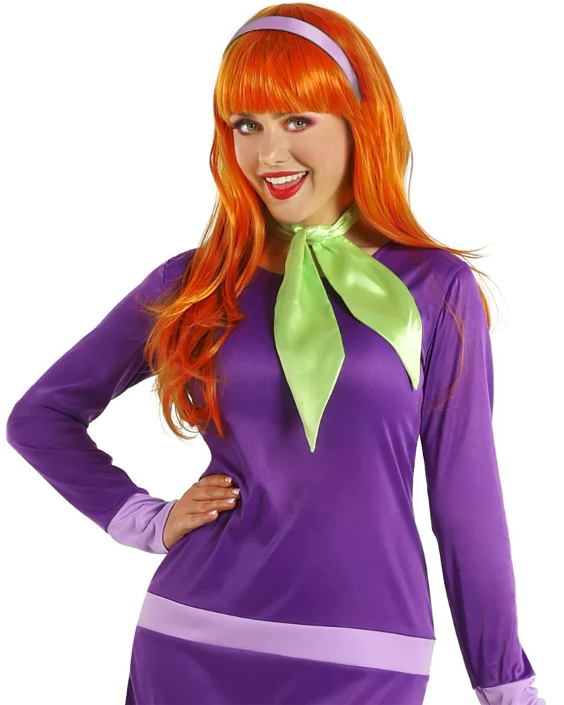 Mystery Cartoon Girl Purple Womens Costume - Image 4