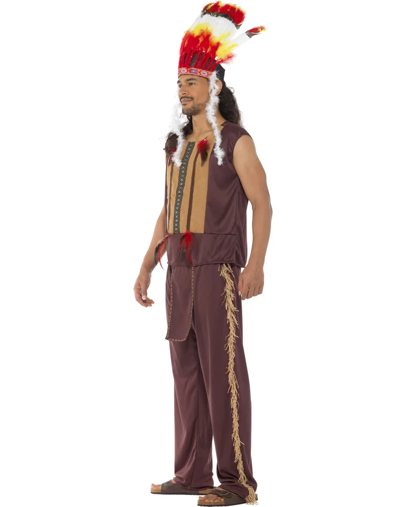 Native American Chief Mens Costume - Image 3