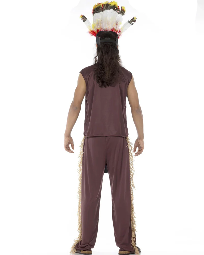 Native American Chief Mens Costume - Image 4