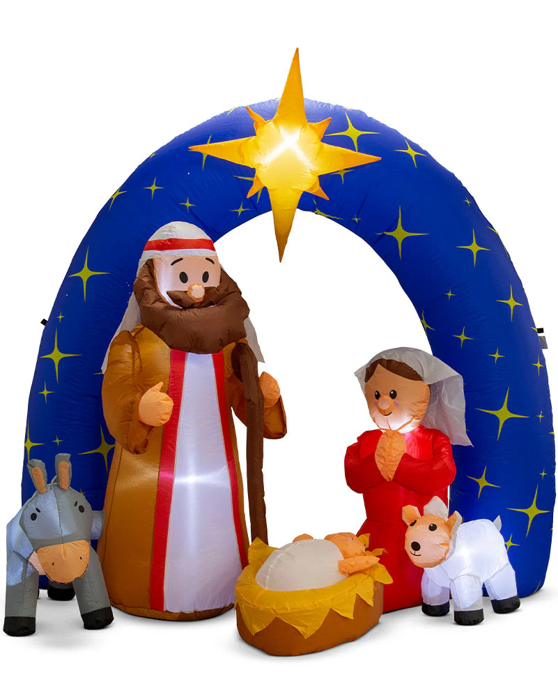 Nativity Night Scene Inflatable Christmas Decoration - Image 3