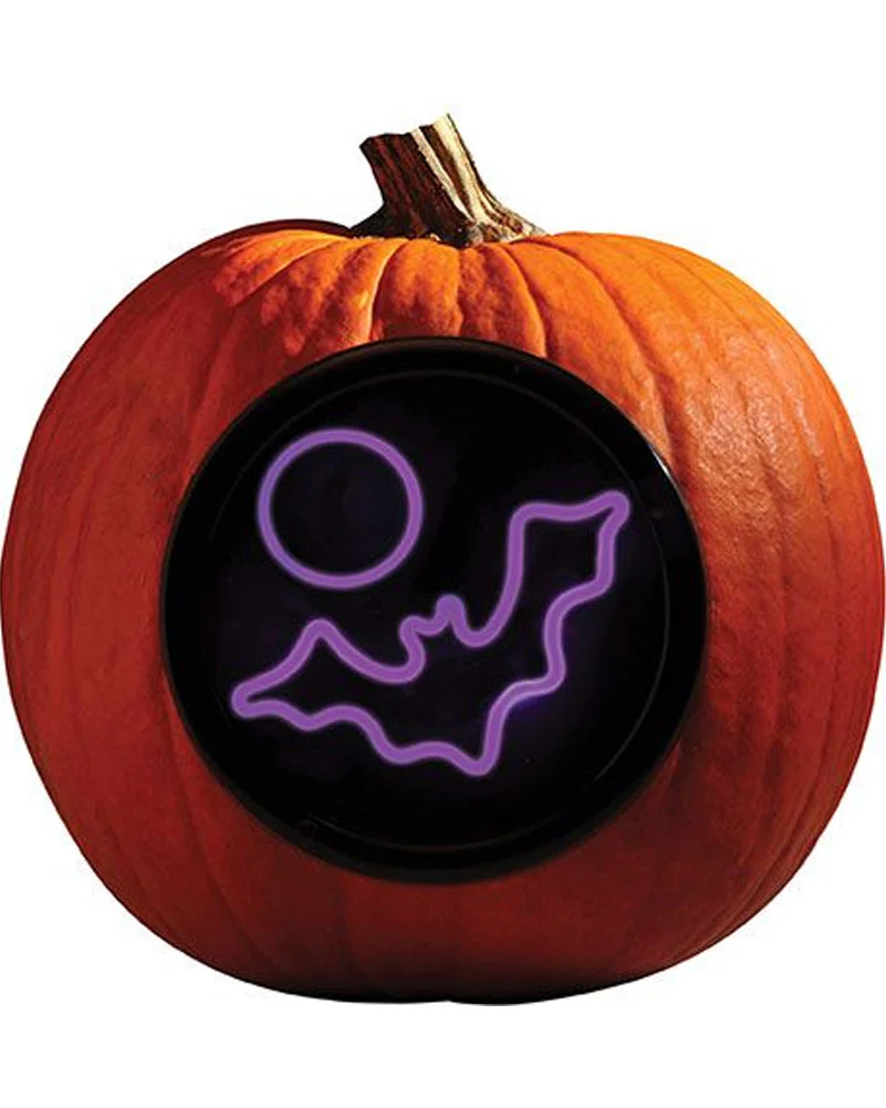 Neon Bright Bat Pumpkin Carving Kit - Image 2