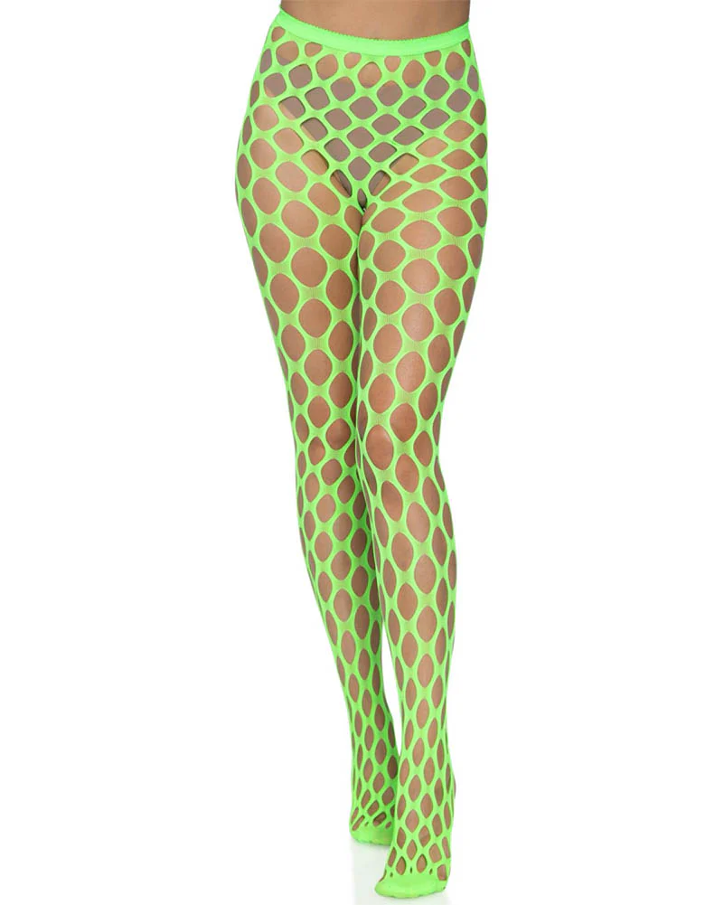 Neon Green Jumbo Pothole Stockings - Image 3