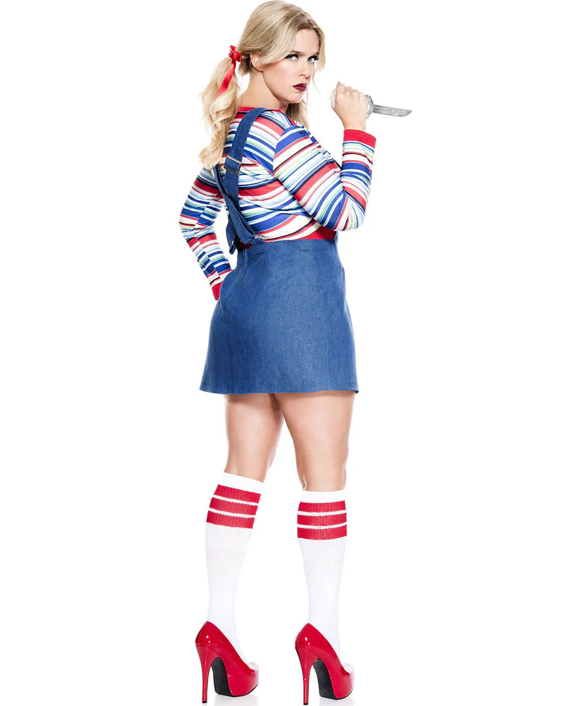 Nightmare Killer Doll Womens Plus Size Costume - Image 2