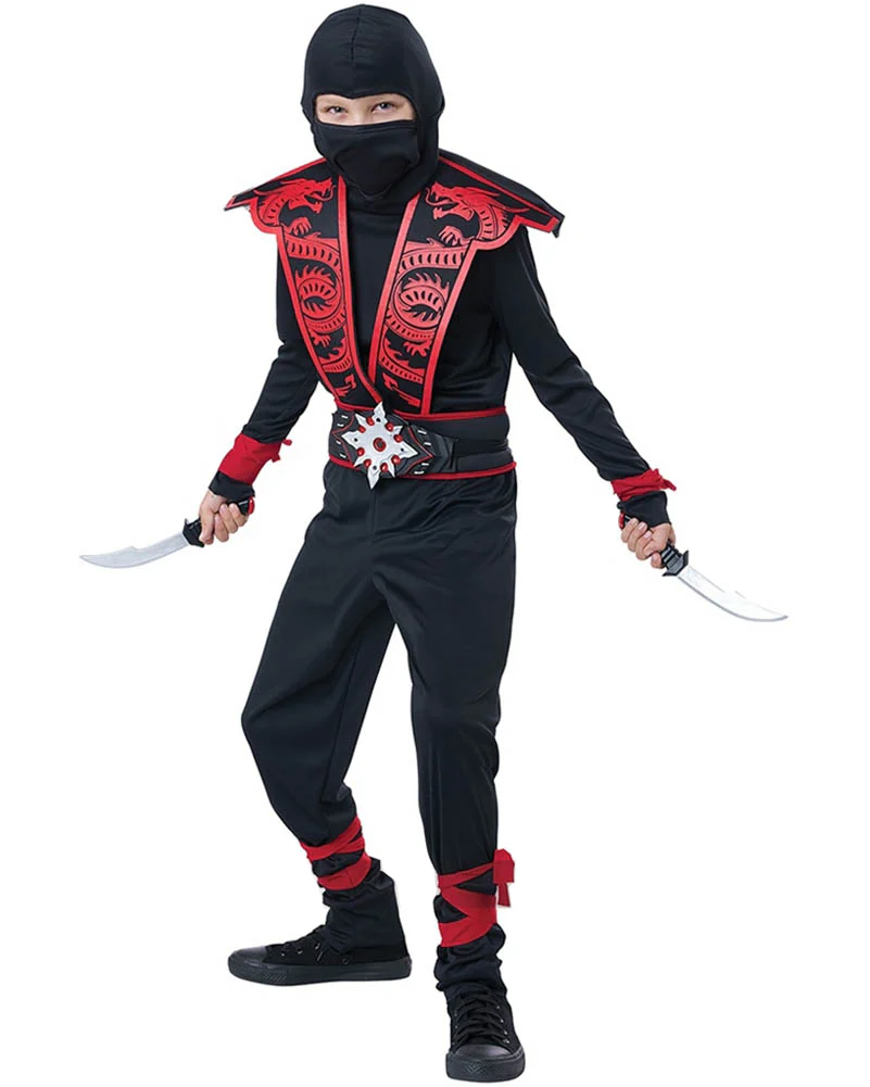 Ninja with Dagger Belt Boys Costume - Image 5