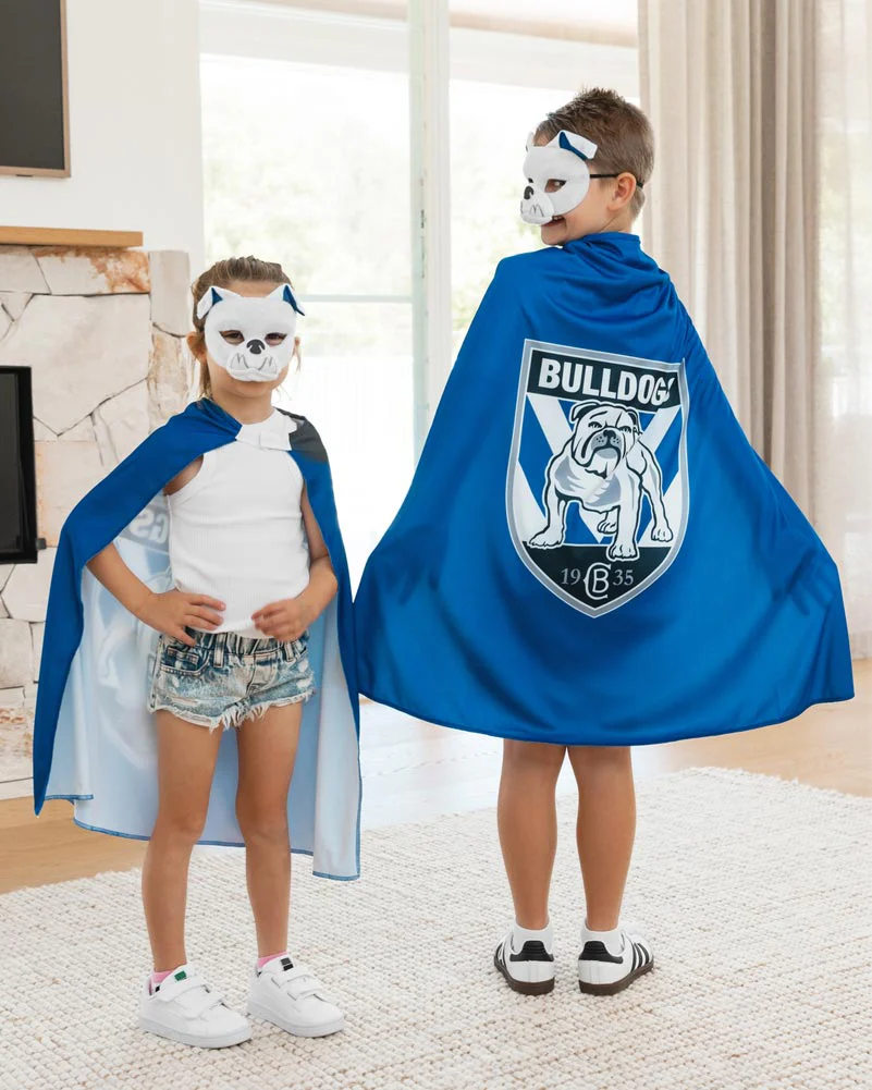 NRL Bulldogs Mascot Kids Mask - Image 4