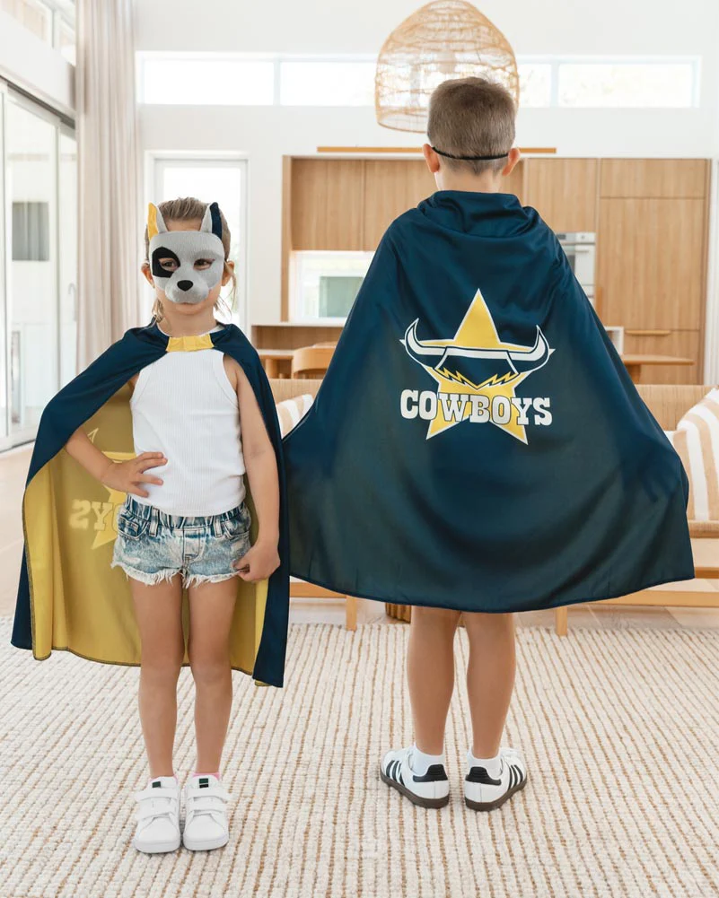 NRL Cowboys Supporter Kids Cape - Image 2