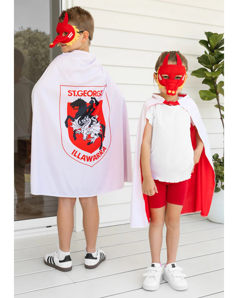 NRL Dragons Supporter Kids Cape - Image 2