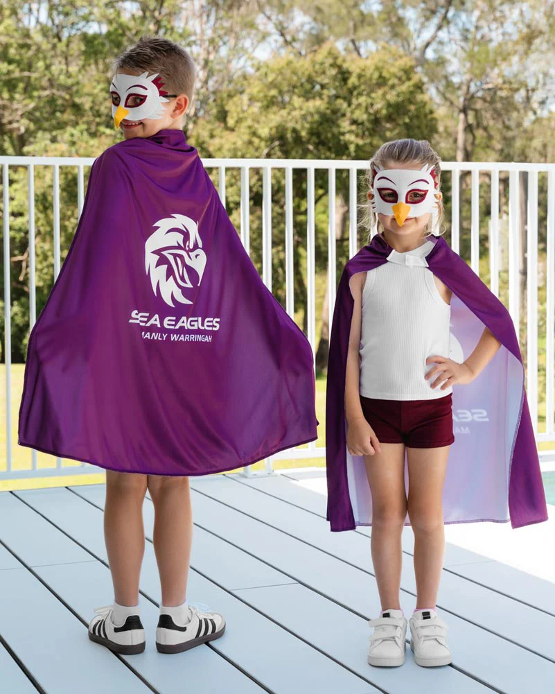 NRL Sea Eagles Mascot Kids Mask - Image 4