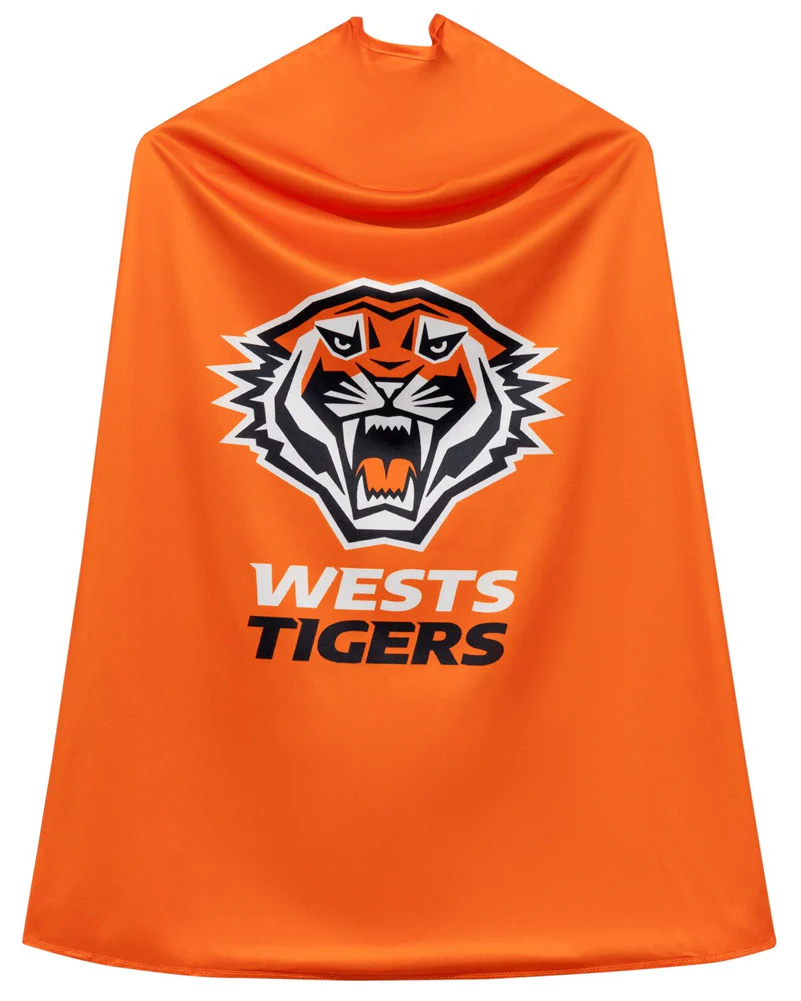 NRL Tigers Supporter Kids Cape