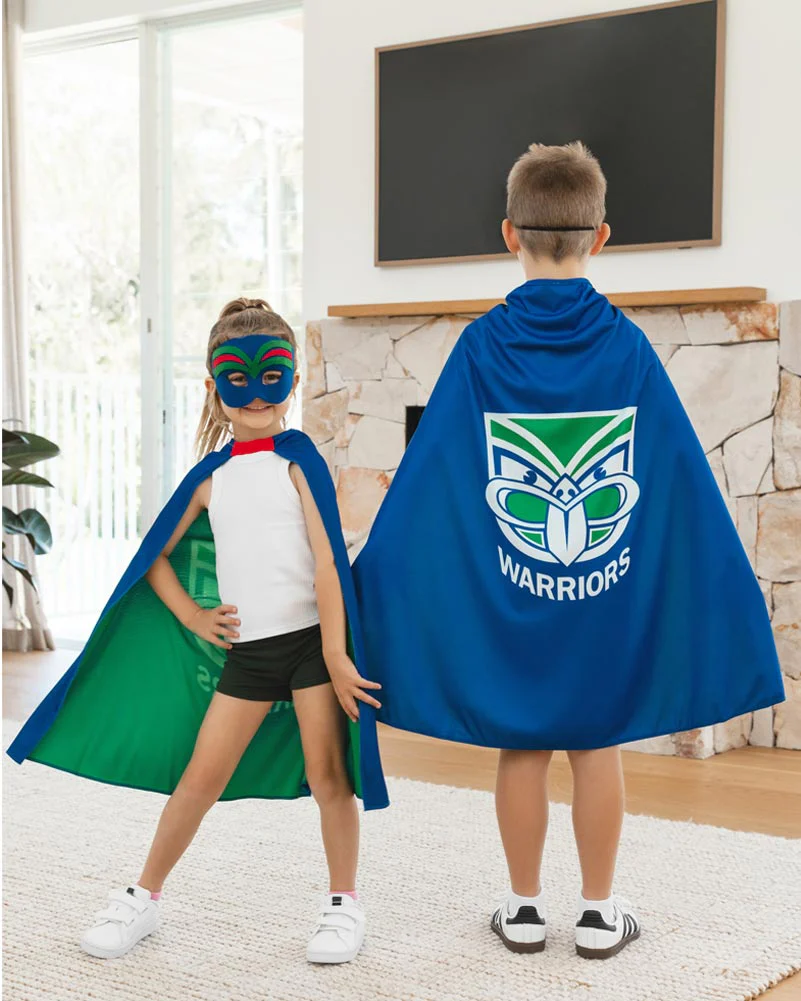 NRL Warriors Supporter Kids Cape - Image 3