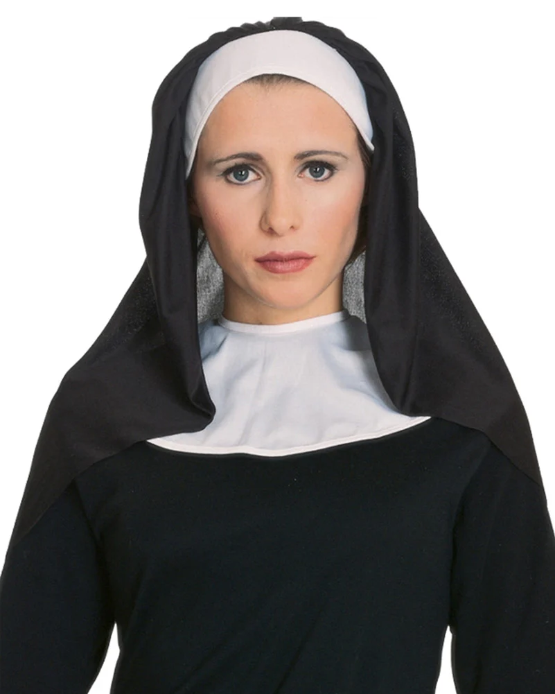Nun Habit Headpiece And Collar Set