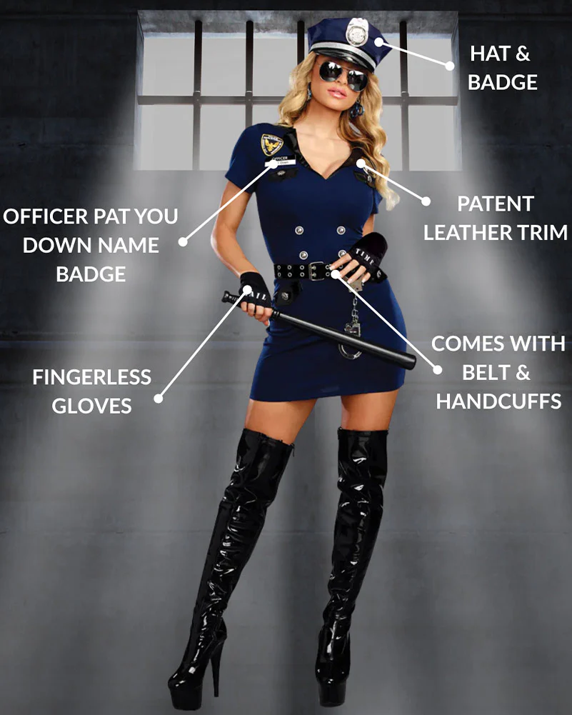 Officer Pat U Down Womens Costume - Image 3