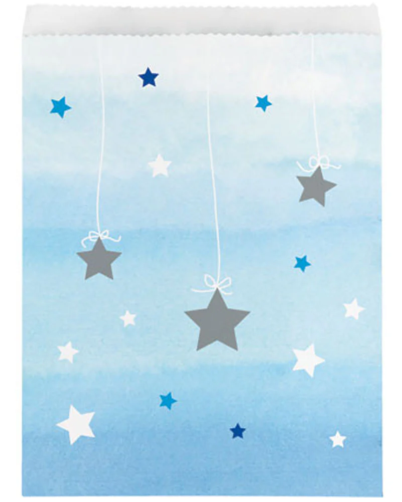 One Little Star Boy Lolly Bags Pack of 10